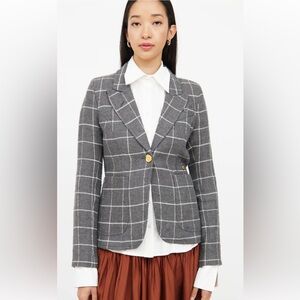 Smythe Gray Plaid Blazer